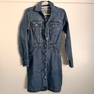 Faherty Michelle Blue Denim dress